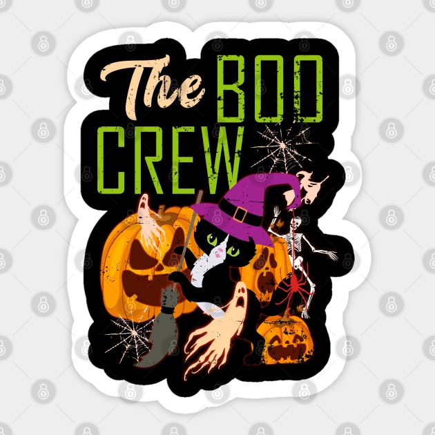 The Boo Crew Halloween Sticker by alcoshirts